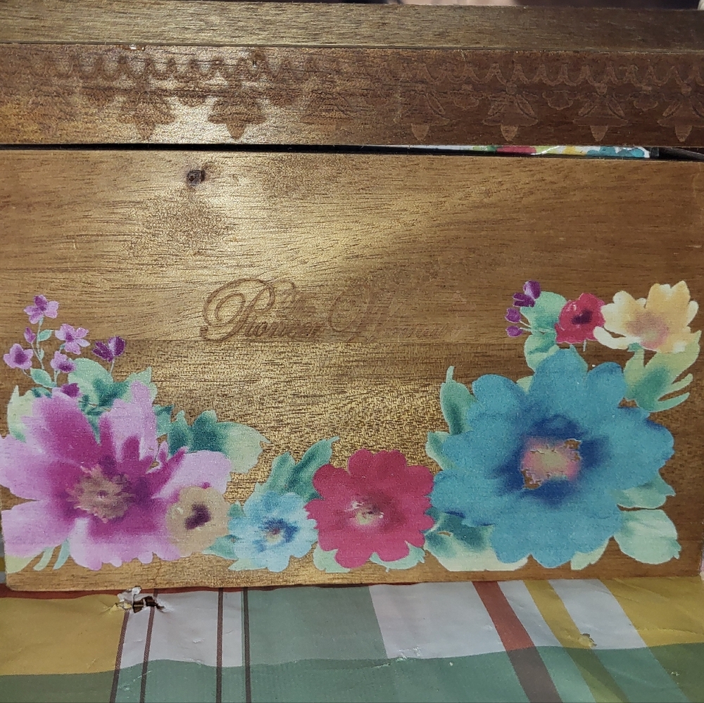 Pioneer Woman Wooden Recipe Box